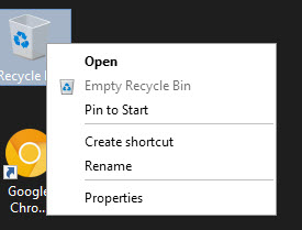 rename recycle bin