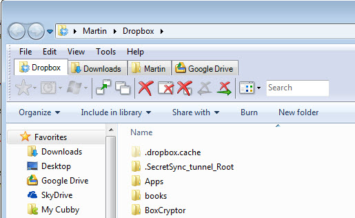 windows explorer tabs