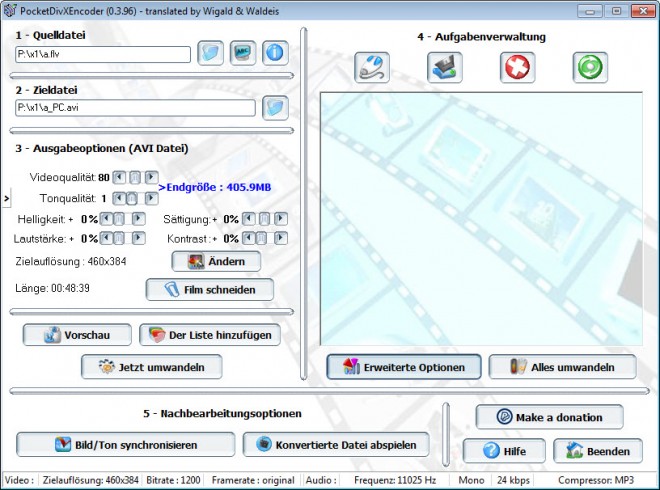 pocket divx encoder