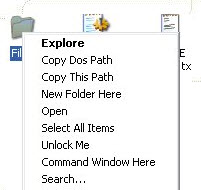 windows explorer context menu