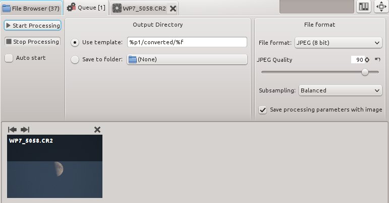 Figure 6: Processing queue.