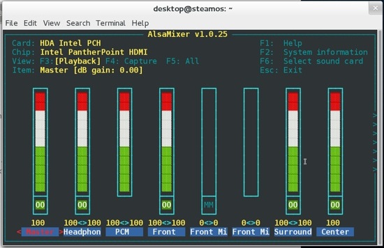 alsamixer