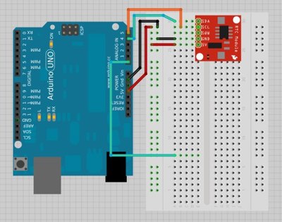 Fritzing Breadboard view