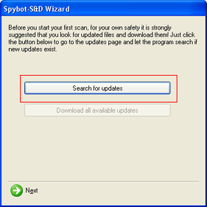 Update Spybot - S&D