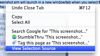 source view firefox tab