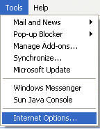 IE Tools Options