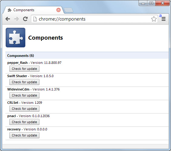 chrome components