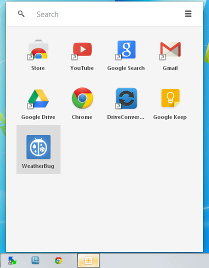 chrome app launcher