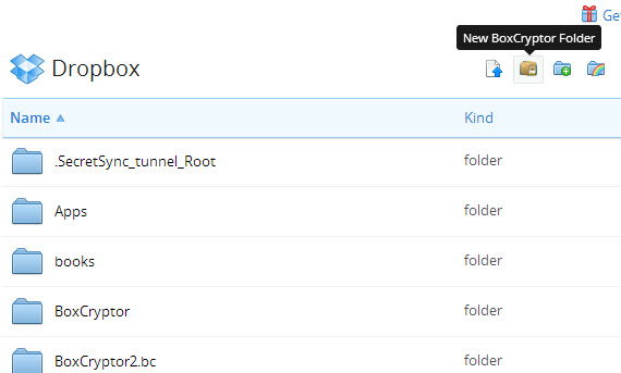 boxcryptor folder chrome