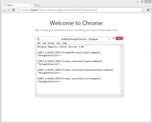 chrome desktop windows 8