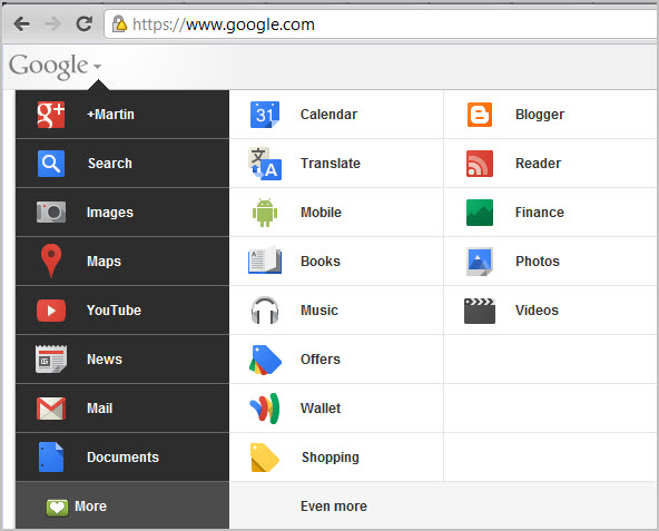 smaller google bar