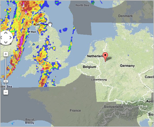 precipitation map