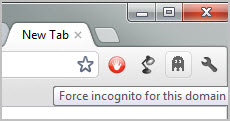 force incognito mode