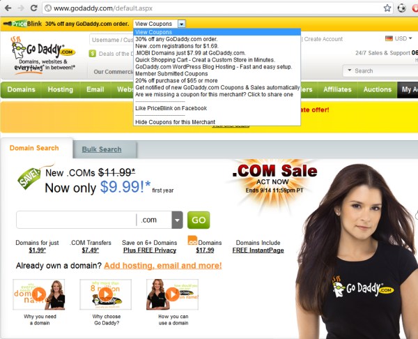 godaddy coupons