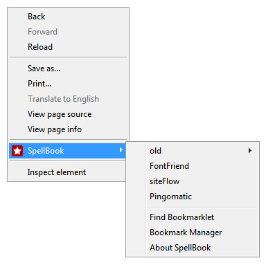 spellbook bookmarklet