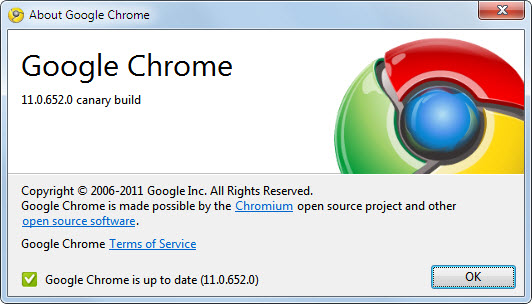 google chrome 11 canary