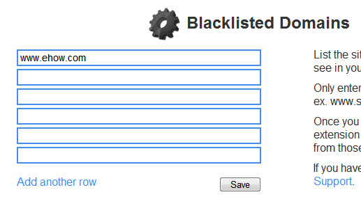 blacklisted domains