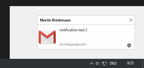 Firefox notifications