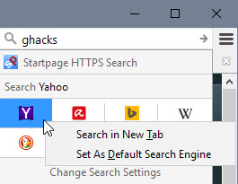 firefox 43 search improvements