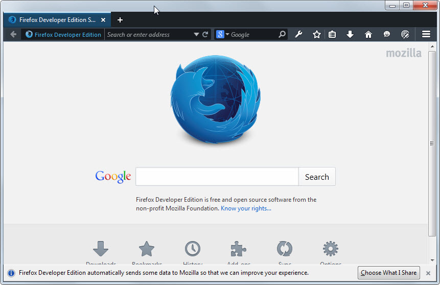 firefox developer edition