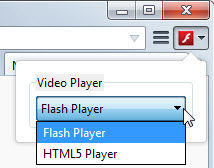 youtube flash player switch