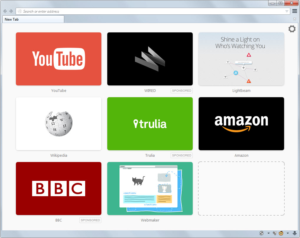 firefox sponsored tabs