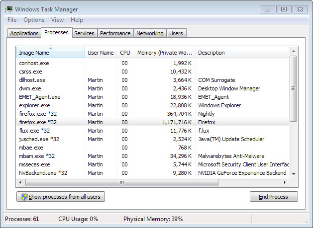 firefox high memory usage