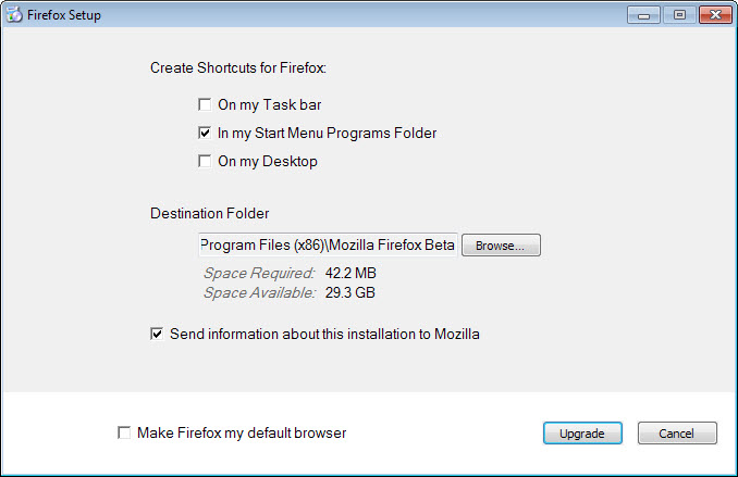 firefox setup