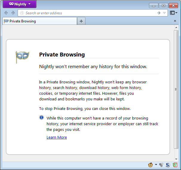 firefox private browsing