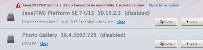 java blocked firefox screenshot