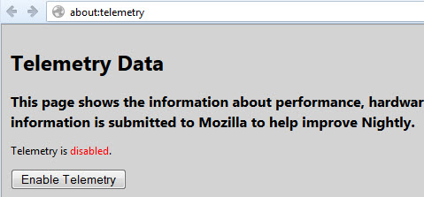 firefox about:telemetry screenshot