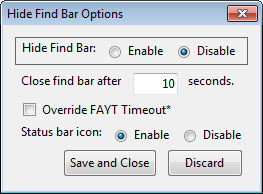 firefox hide find bar