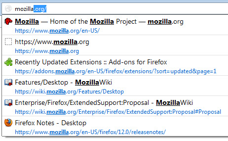 firefox search highlighting