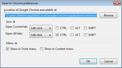 send to chrome