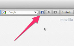 facebook toolbar button