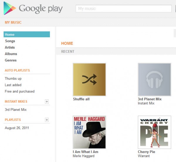 google play my music