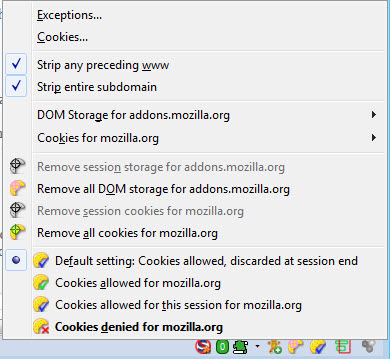 firefox cookies permission