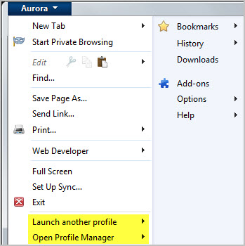 firefox profile switcher