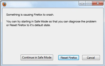 reset firefox