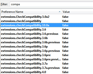 extension checkcompatibility