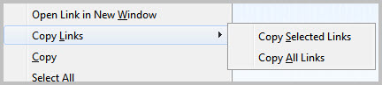 firefox copy links