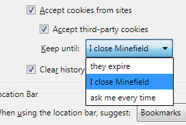 keep cookies until i close firefox