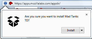 firefox web apps installation