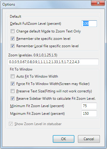 firefox default zoom level