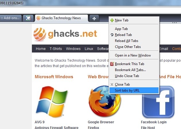 firefox sort tabs