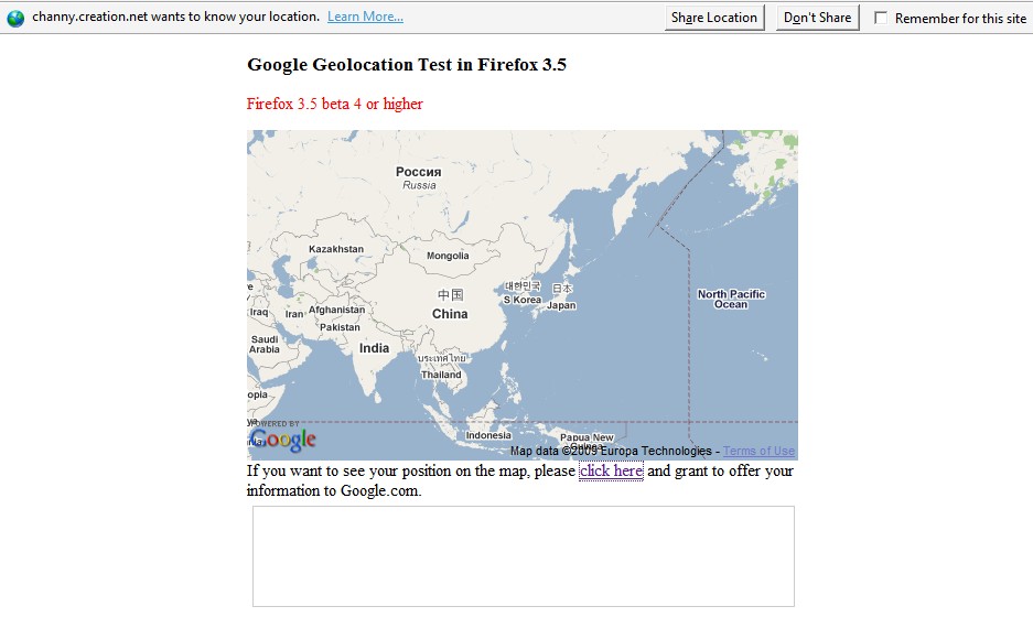 firefox geolocation