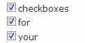 checkboxes