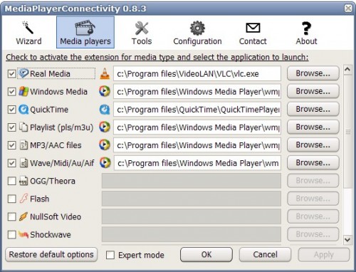 media player connectivity