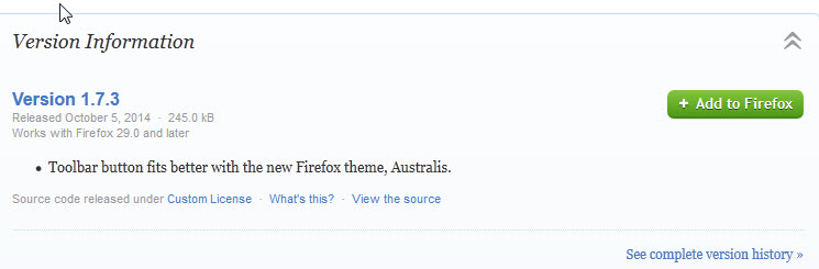 firefox new addon versions