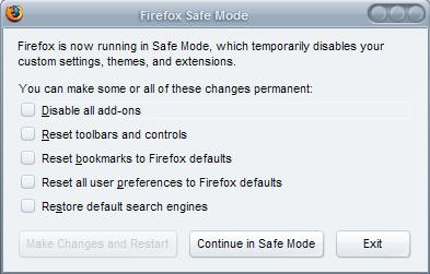 firefox safe mode